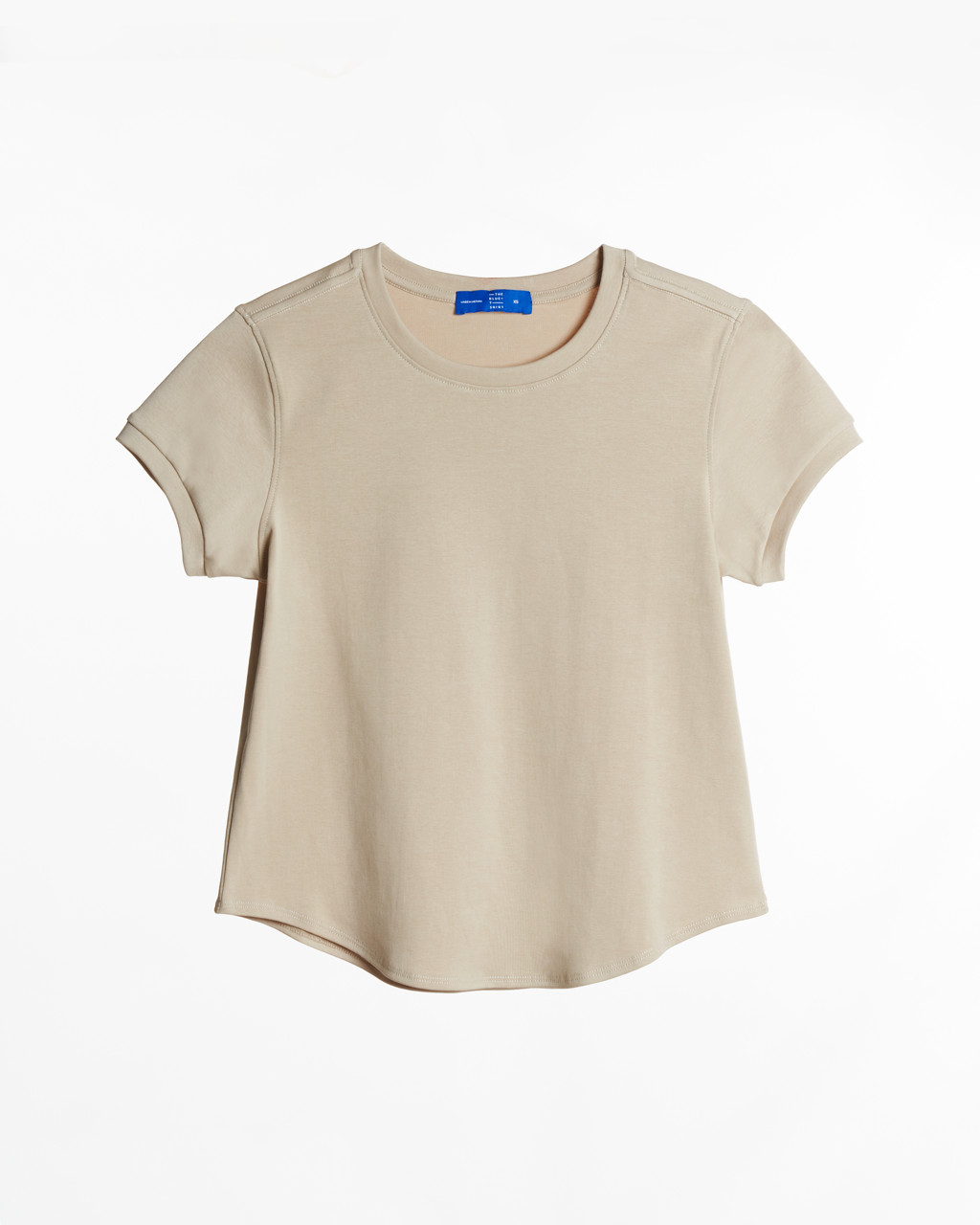 Mô tả TheBlueTshirt - Áo thun tay ngắn phom ôm vừa vặn, kiểu vạt bầu nữ - 1990s Tshirt - 7