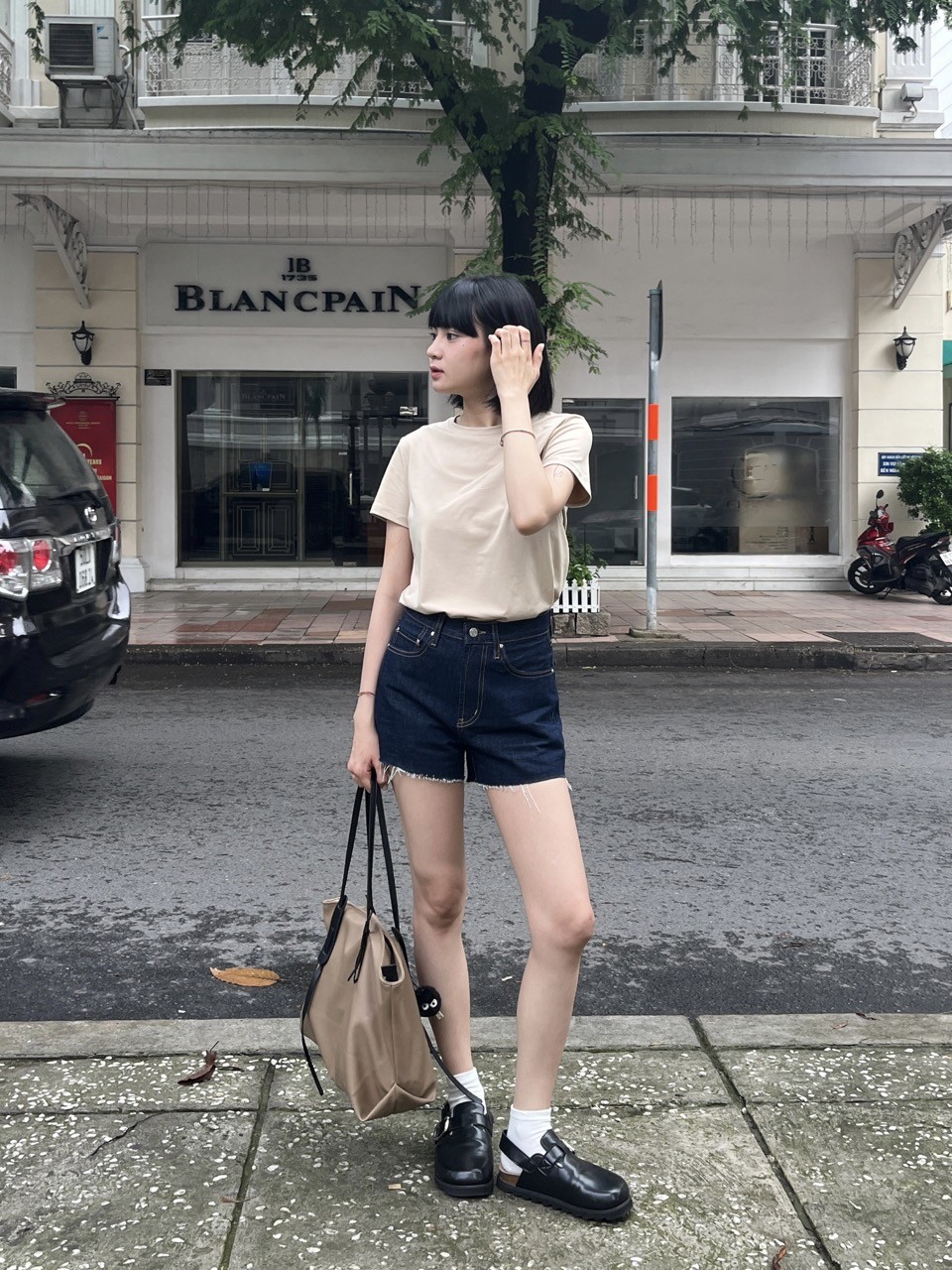 Mô tả TheBlueTshirt - Áo thun tay ngắn trơn cho nữ - Hero T - Women - 4