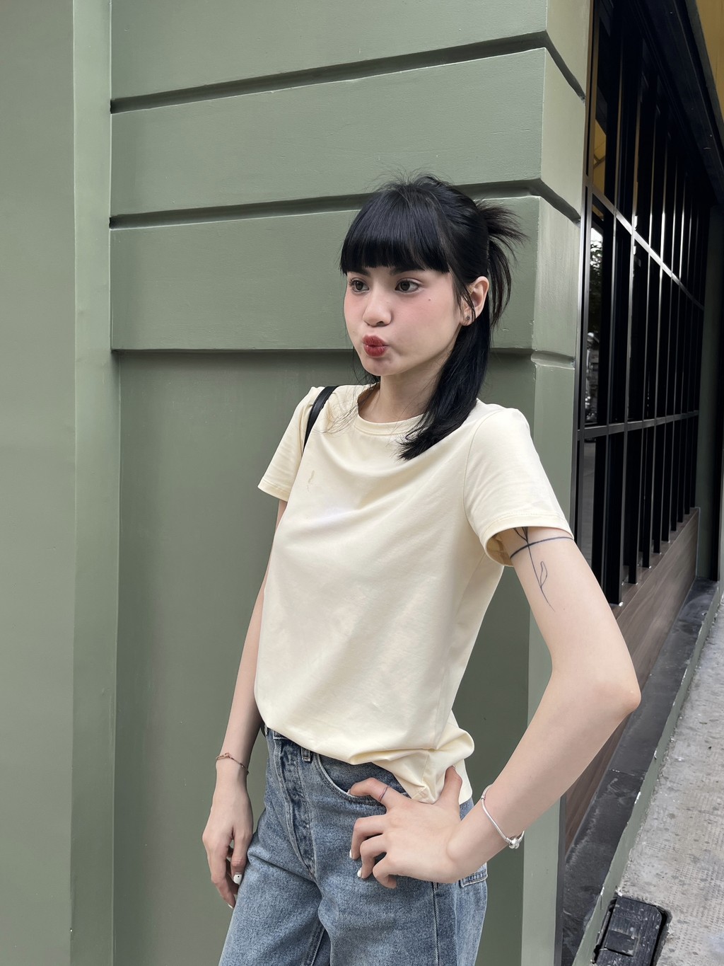 Mô tả TheBlueTshirt - Áo thun tay ngắn trơn cho nữ - Hero T - Women - 6