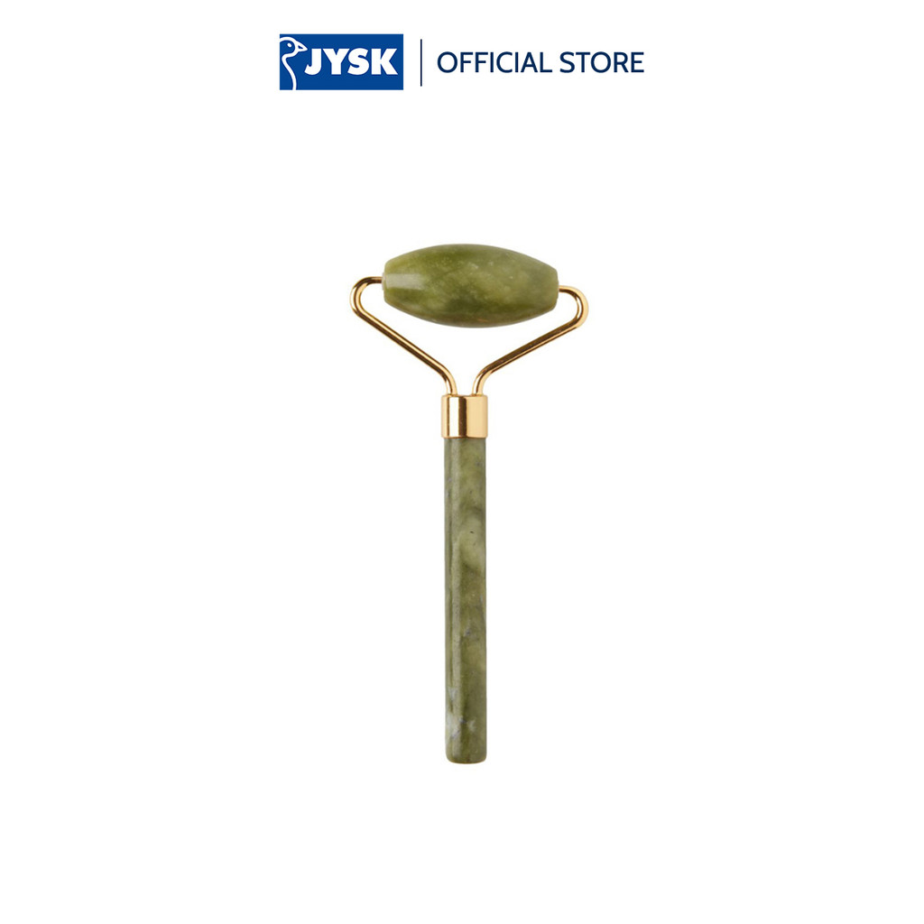 Mô tả Cây lăn massage mặt | JYSK Vallsta  | đá jade | xanh lá/vàng | R1.5xD6xC13cm - 2