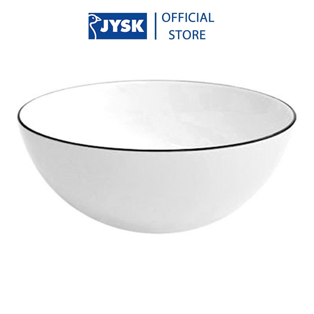 Mô tả Bát | JYSK nID | sứ trắng bóng viền đen | nhiều kích thước - 2