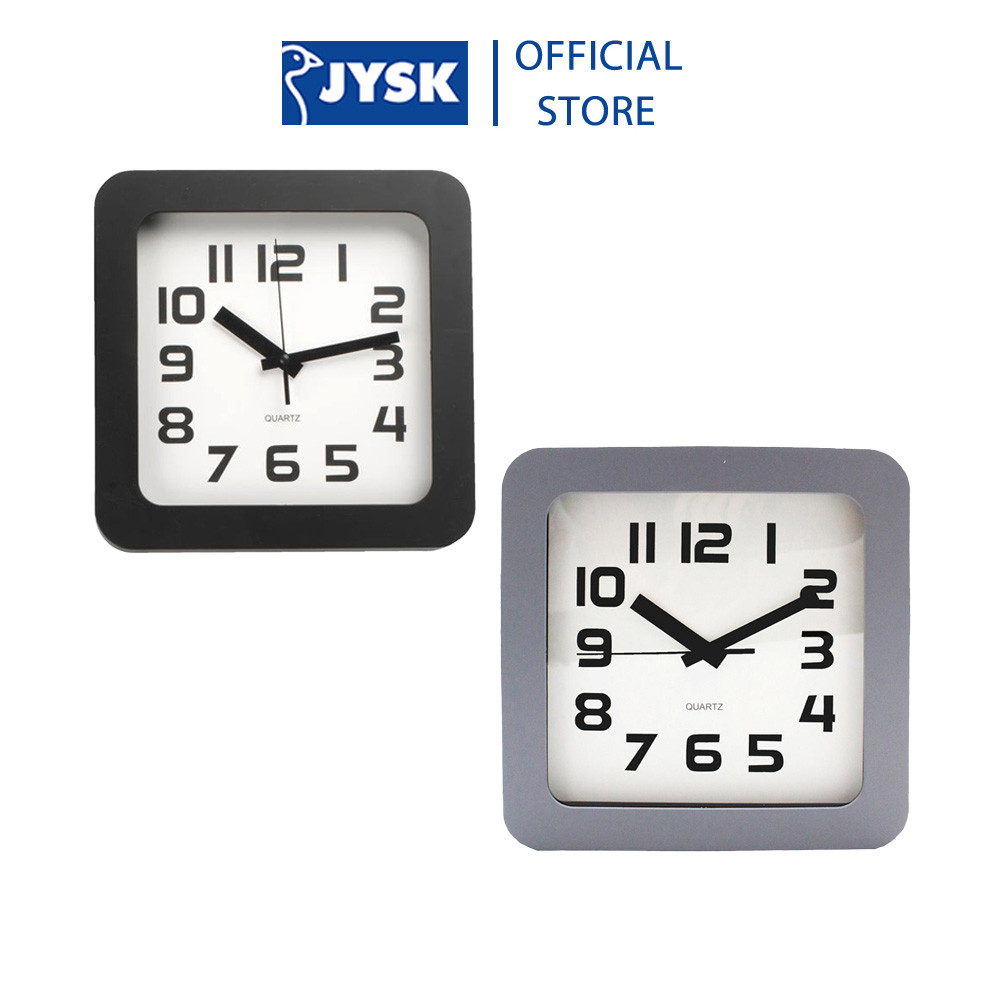 Mô tả Đồng hồ treo tường | JYSK Sigvart | nhựa | nhiều màu | 23x23x4cm - 1