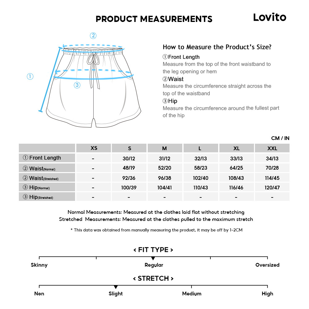 Mô tả Quần short nữ Lovito L00242 lưng thun thiết kế rút dây thời trang năng động cho nữ nhiều màu sắc tùy chọn - 4