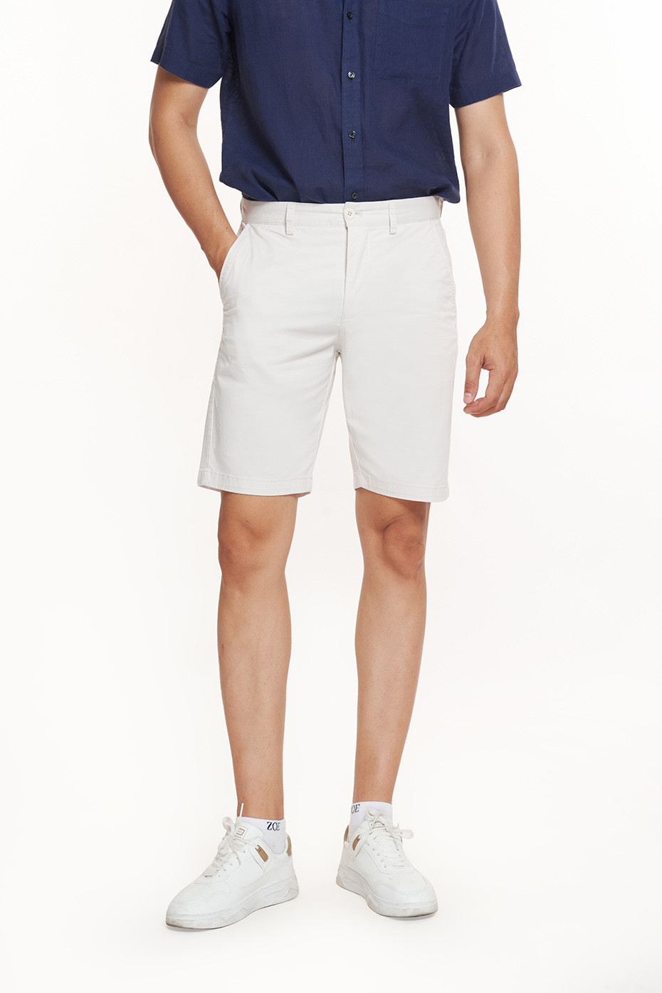 Mô tả Quần Short Nam Kaki Chuẩn Form  N&M Thương Hiệu NINOMAXX 2304005 - 2