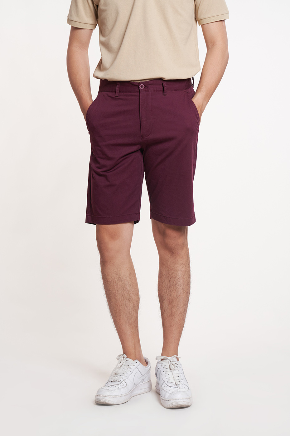 Phối đồ với quần short kaki nam