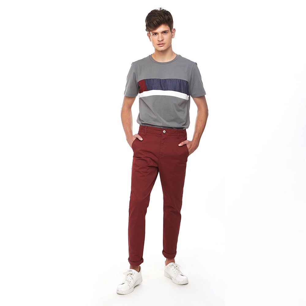 Mô tả NINOMAXX Quần Khaki Nam dài dáng slim fit cotton 1905098 - 5
