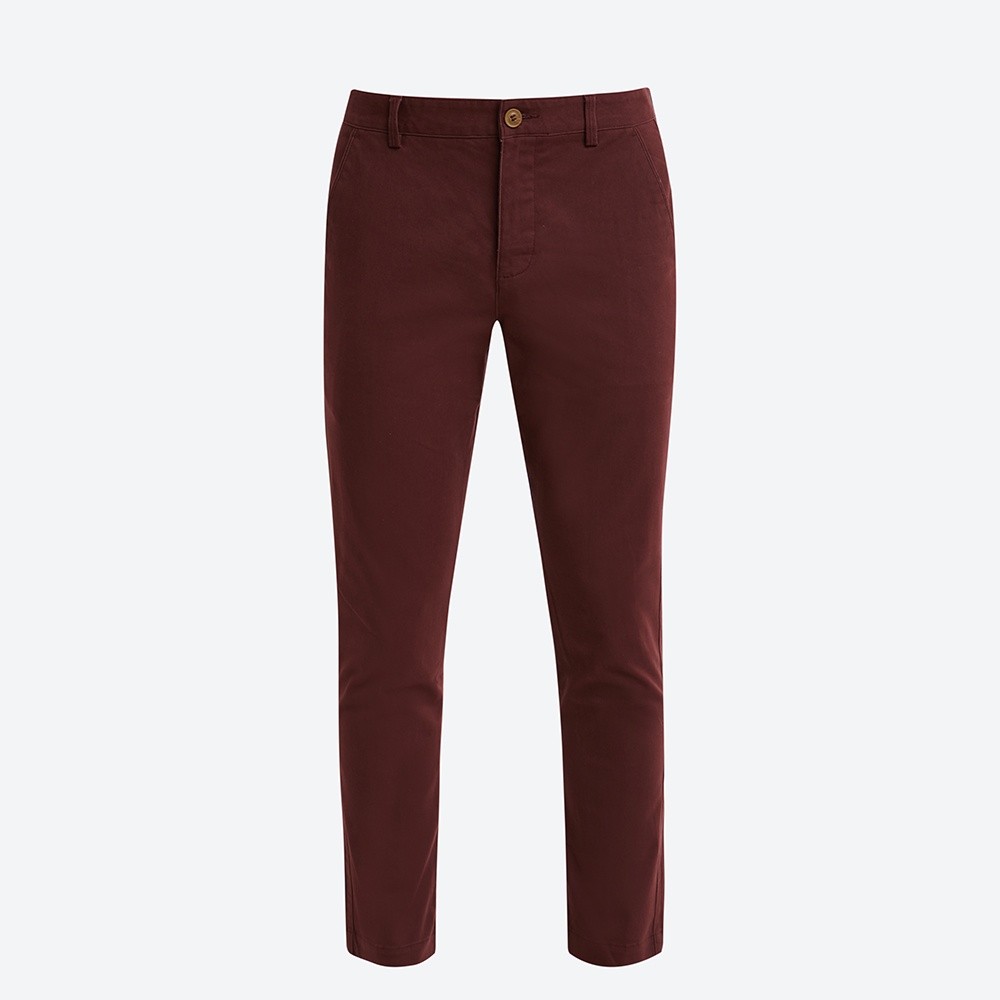 Mô tả Quần Khaki Nam Quần Dài Cotton N&M Ninomaxx Đỏ Đô 1804083 - 8
