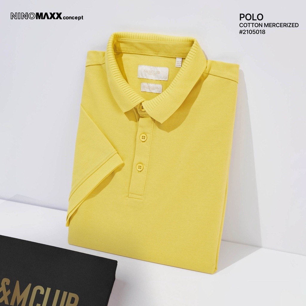 Mô tả Áo Polo Nam Premium Polo Tay Ngắn Sợi Cotton Mercerized N&M CLUB Ninomaxx 2105018 - 5