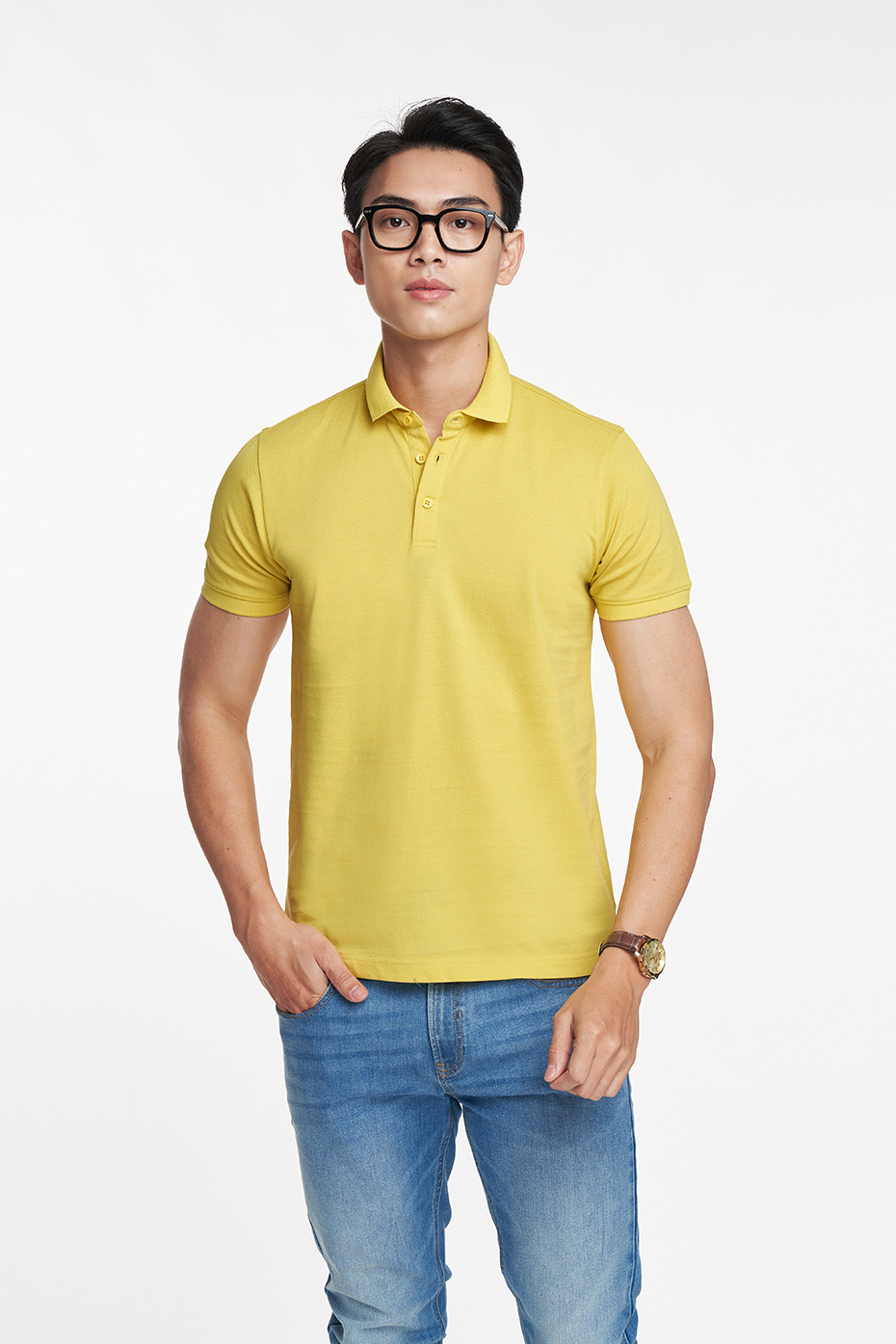 Mô tả Áo Polo Nam Premium Polo Tay Ngắn Sợi Cotton Mercerized N&M CLUB Ninomaxx 2105018 - 6