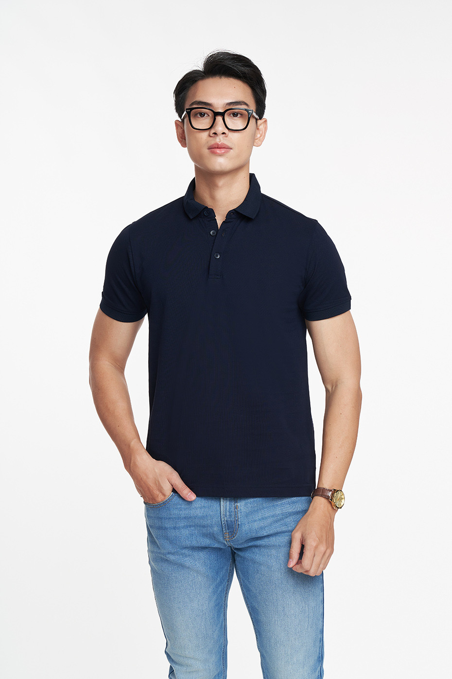 Mô tả Áo Polo Nam Premium Polo Tay Ngắn Sợi Cotton Mercerized N&M CLUB Ninomaxx 2105018 - 10