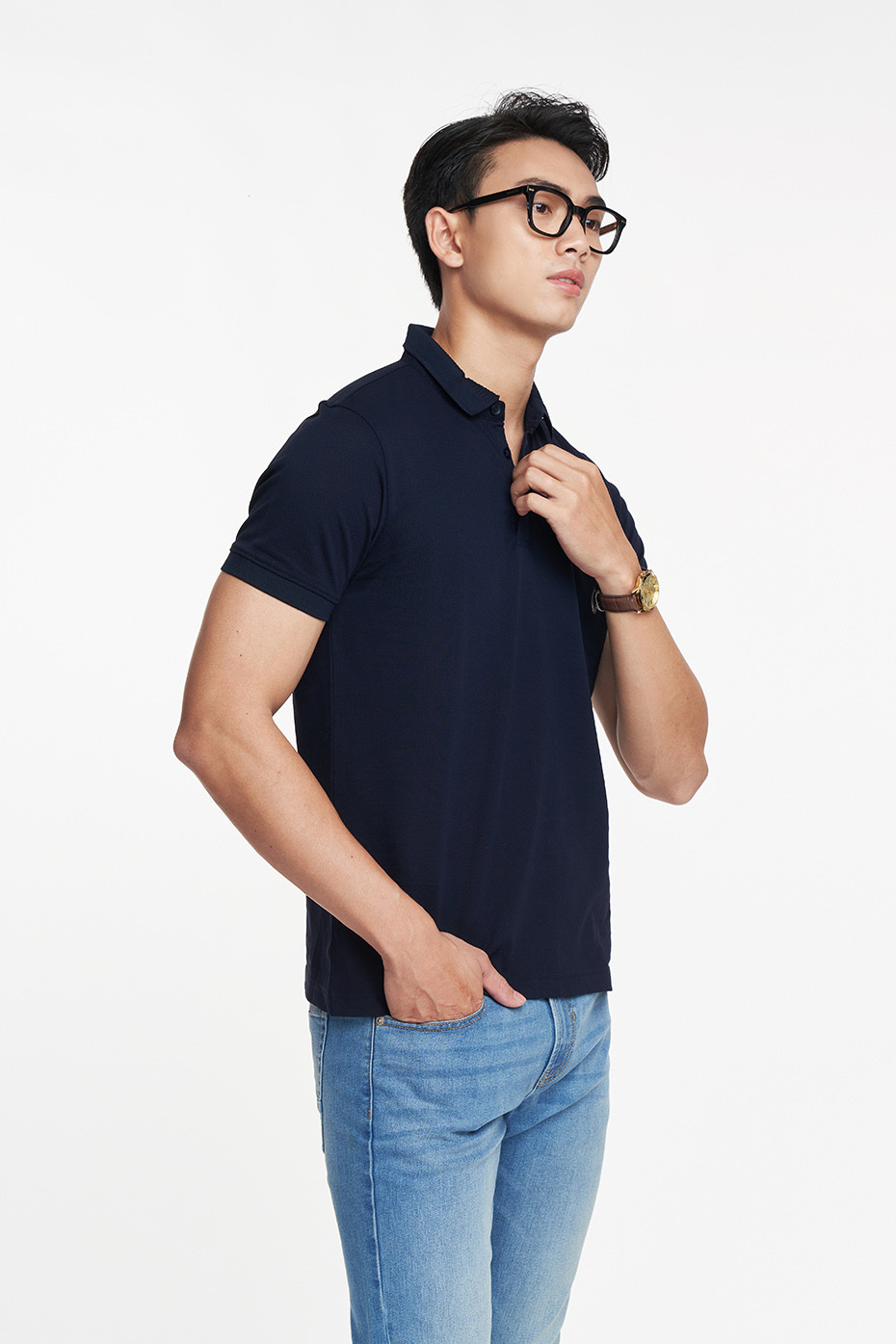 Mô tả Áo Polo Nam Premium Polo Tay Ngắn Sợi Cotton Mercerized N&M CLUB Ninomaxx 2105018 - 11