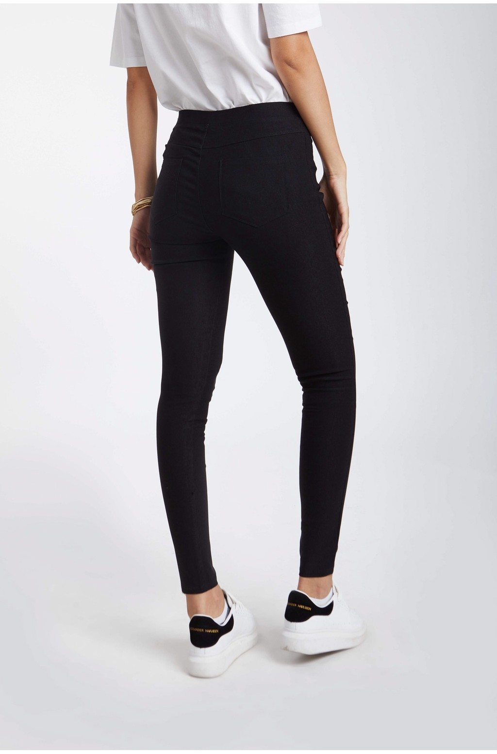 Mô tả Quần Legging Nữ Kaki Thun Co Giãn Tốt Tôn Dáng NINOMAXX 1806098 - 3