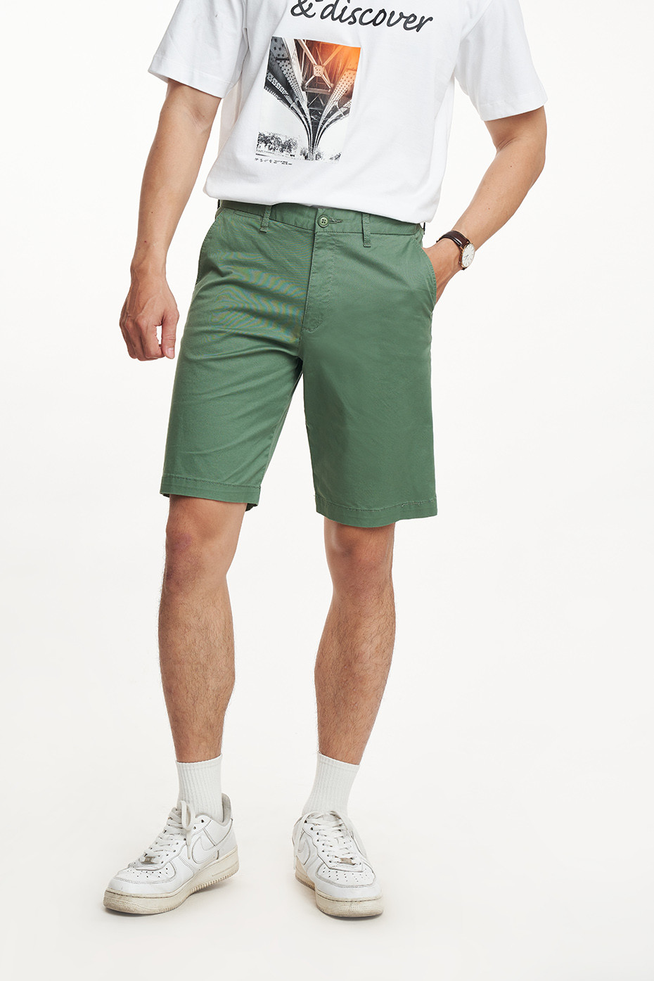 Mô tả Quần Short Nam Kaki Chất Cotton Chuẩn Form N&M Thương Hiệu NINOMAXX 2202013 - 6