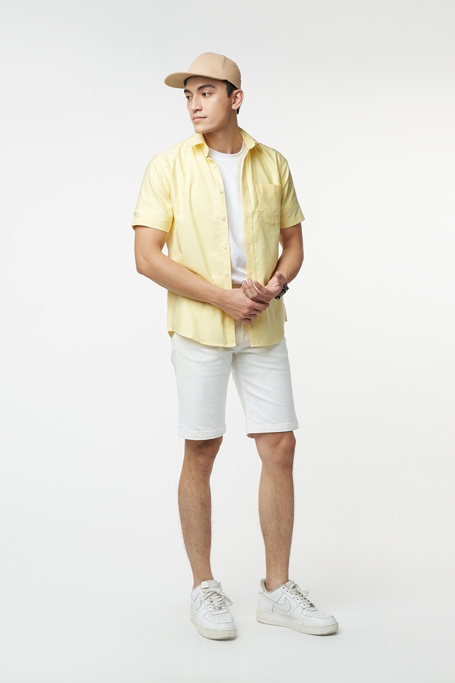 Mô tả Ninomaxx Áo Sơ Mi Nam chất liệu cotton form Slim tay ngắn Fit 2105022 - 9