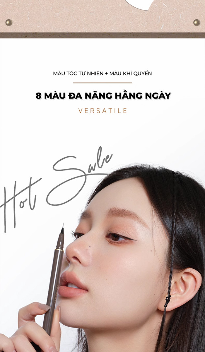 Mô tả Bút Kẻ Mắt Nước JUDYDOLL 0.4g Siêu Mảnh 0.014mm Chống Thấm Nước Không Lem Khô Nhanh Dễ Sử Dụng - 8
