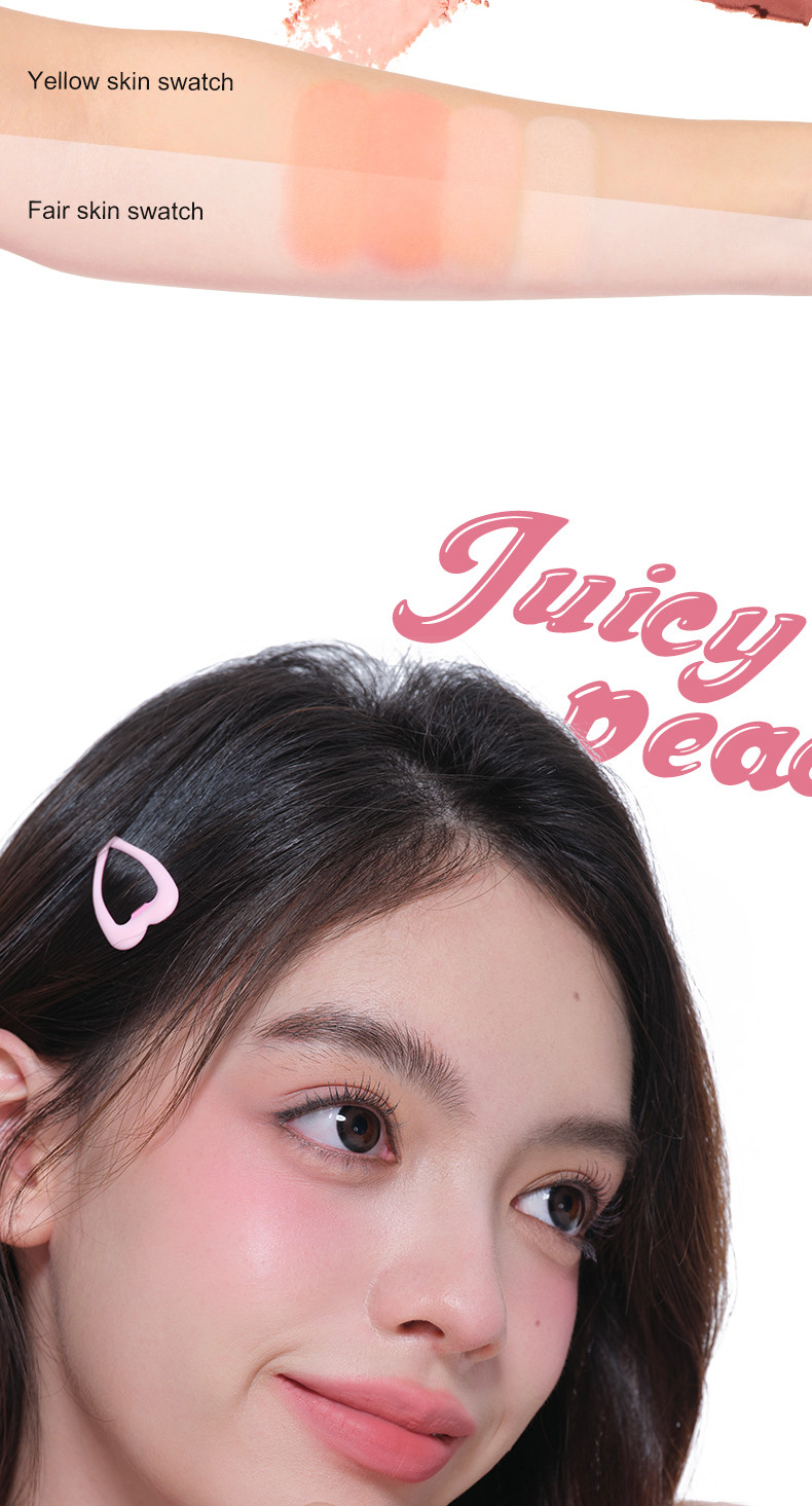 Mô tả Bảng Tạo Khối Bắt Sáng 4 Ô JUDYDOLL & Bảng Má Hồng 4 Ô JUDYDOLL Mỏng Nhẹ Lên Màu Tự Nhiên Mịn Da - 8