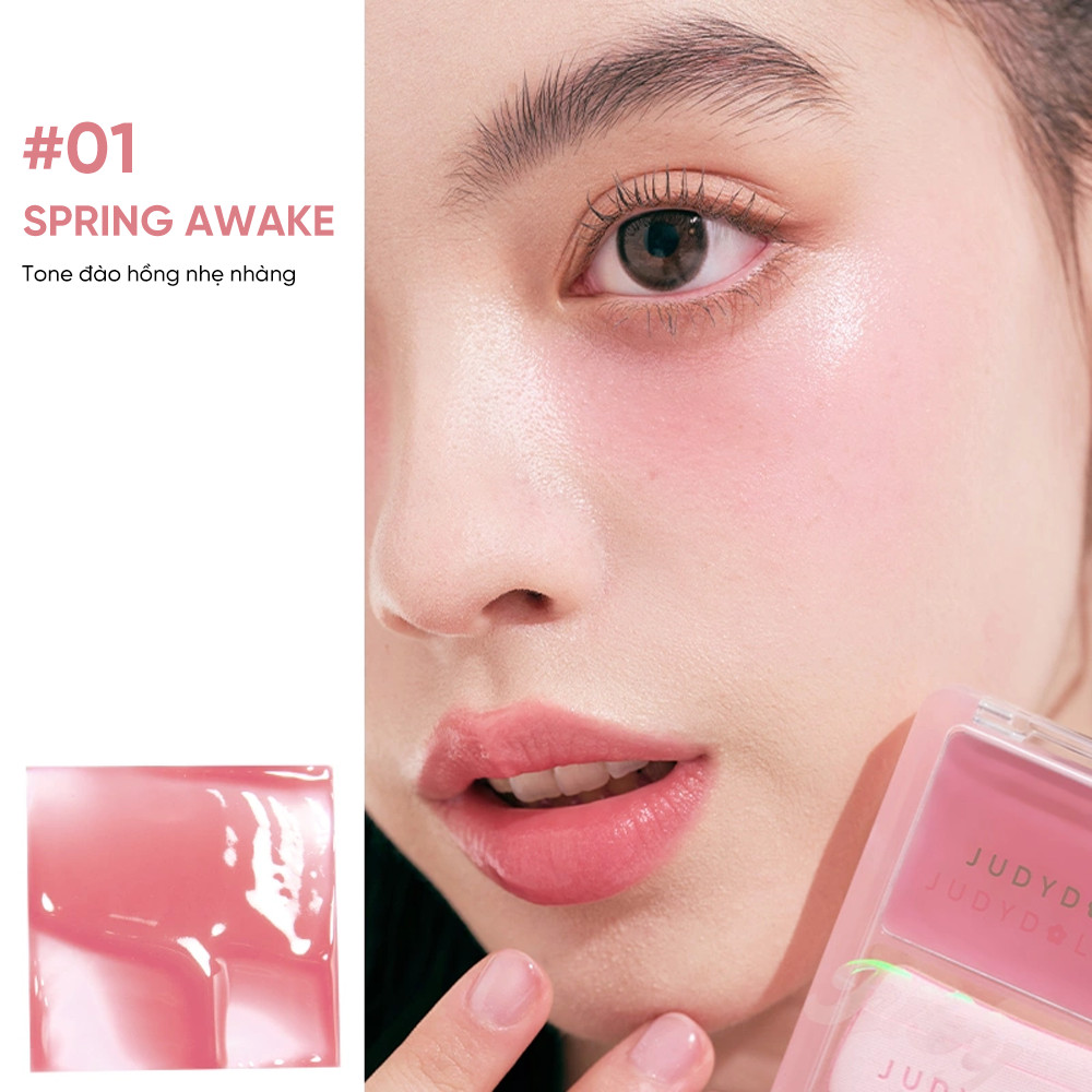 Mô tả Má Hồng Kem JUDYDOLL Căng Bóng Lâu Trôi Mềm Mịn Chuẩn Màu Tự Nhiên Tạo Hiệu Ứng 3D Gloss - 6