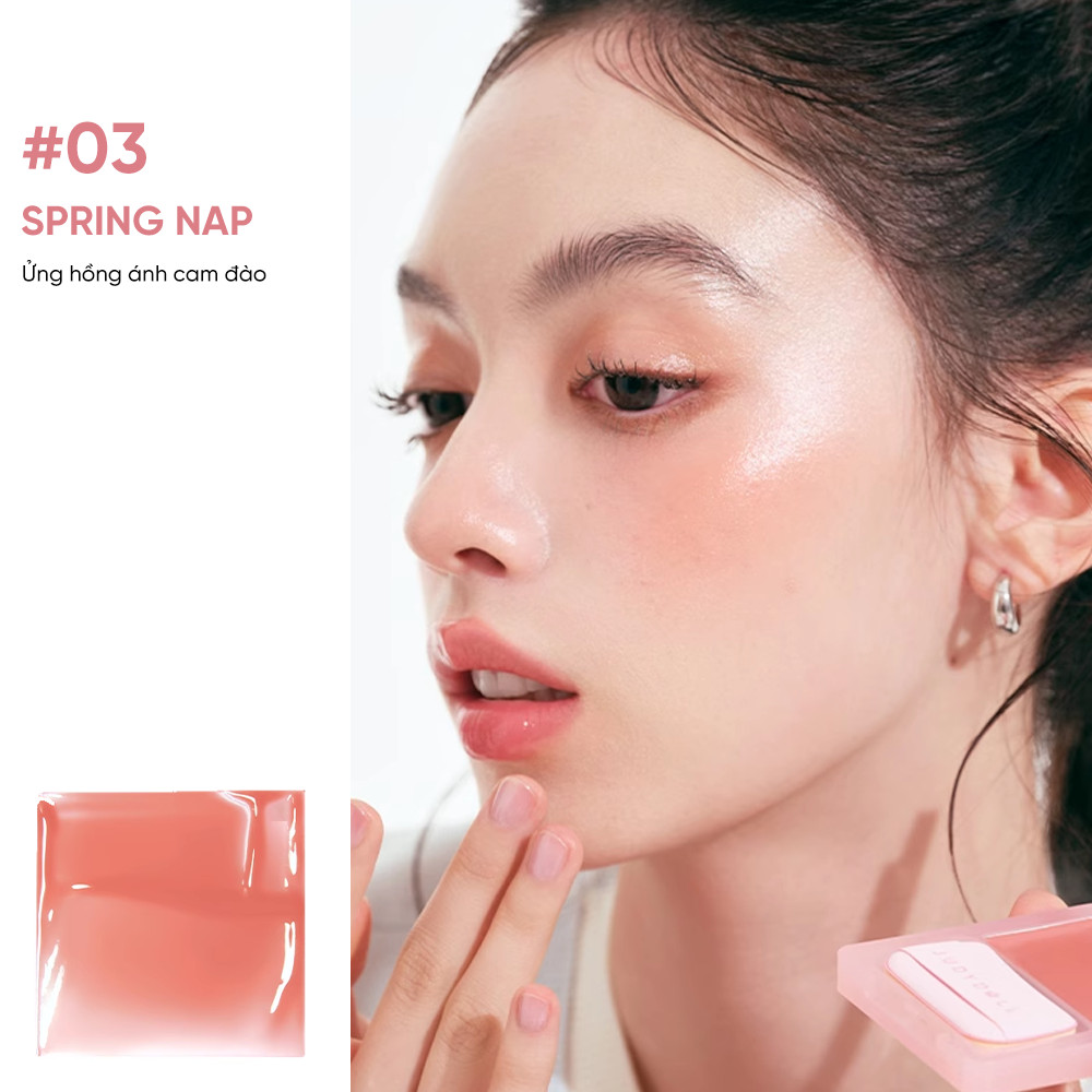 Mô tả Má Hồng Kem JUDYDOLL Căng Bóng Lâu Trôi Mềm Mịn Chuẩn Màu Tự Nhiên Tạo Hiệu Ứng 3D Gloss - 8