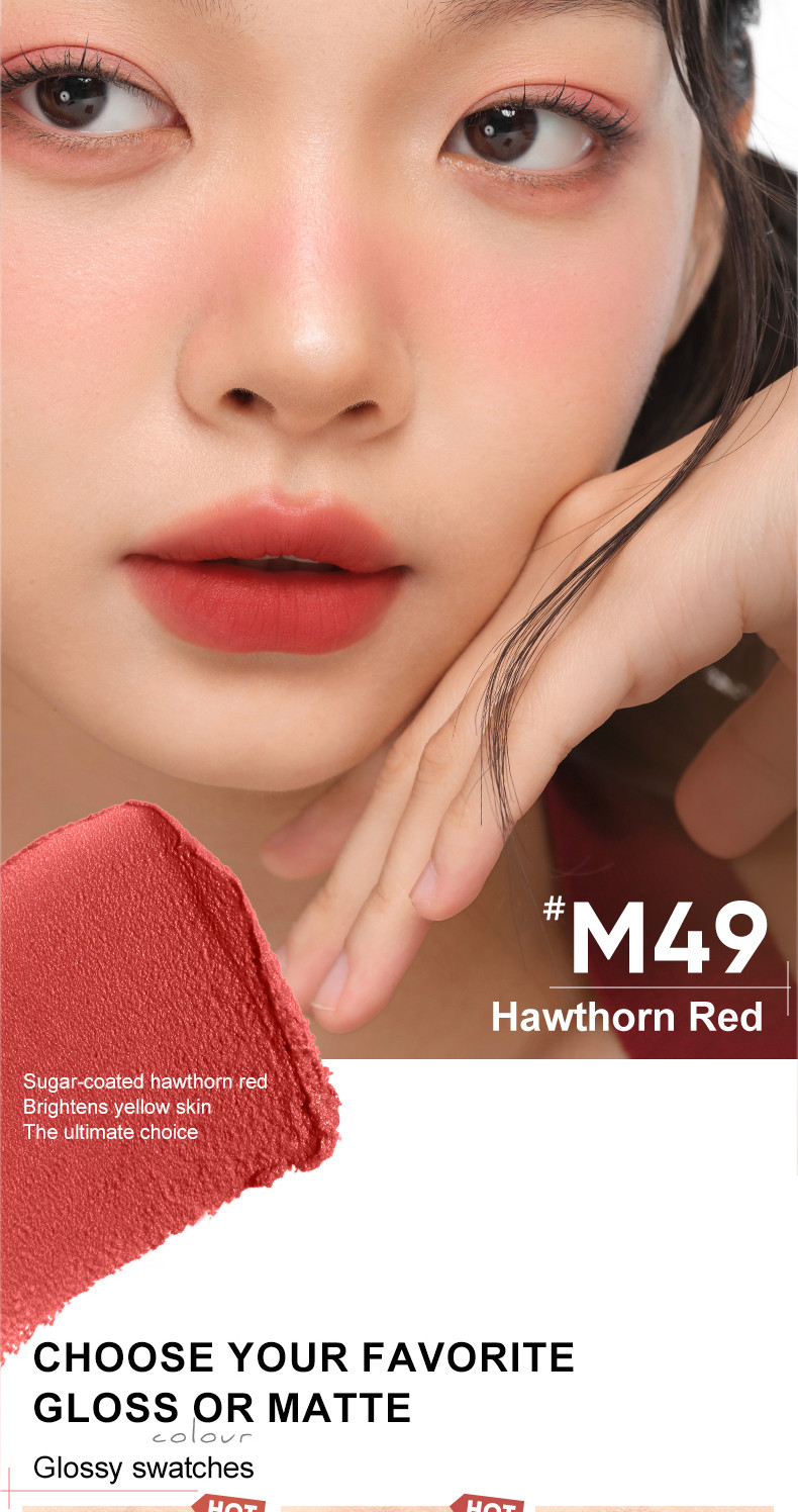 Mô tả Son Bóng Mờ JUDYDOLL Che Phủ Rãnh Môi Không Lem Dưỡng Ẩm Lâu Trôi Màu Sắc Tự Nhiên Dễ Sử Dụng - 10