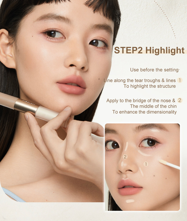 Mô tả Kem Tạo Khối Bắt Sáng JUDYDOLL 4.8g Lâu Trôi Tự Nhiên Dạng Lỏng Dễ Sử Dụng Cho Người Mới Bắt Đầu - 12