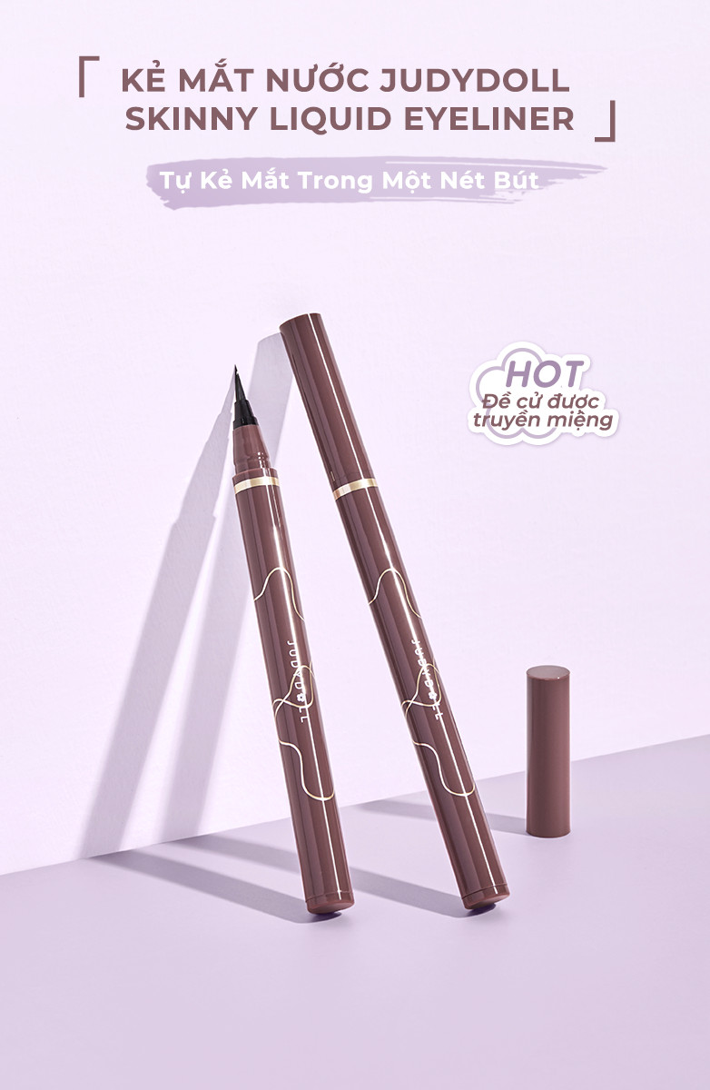Mô tả Mascara JUDYDOLL Đầu Sắt & Kẻ Mắt Nước JUDYDOLL Siêu Mảnh Kháng Nước Kháng Mồ Hôi Lâu Trôi - 3