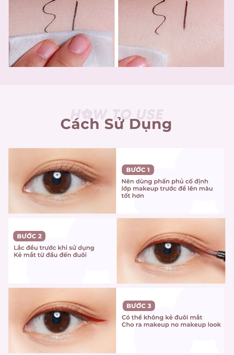 Mô tả Mascara JUDYDOLL Đầu Sắt & Kẻ Mắt Nước JUDYDOLL Siêu Mảnh Kháng Nước Kháng Mồ Hôi Lâu Trôi - 7