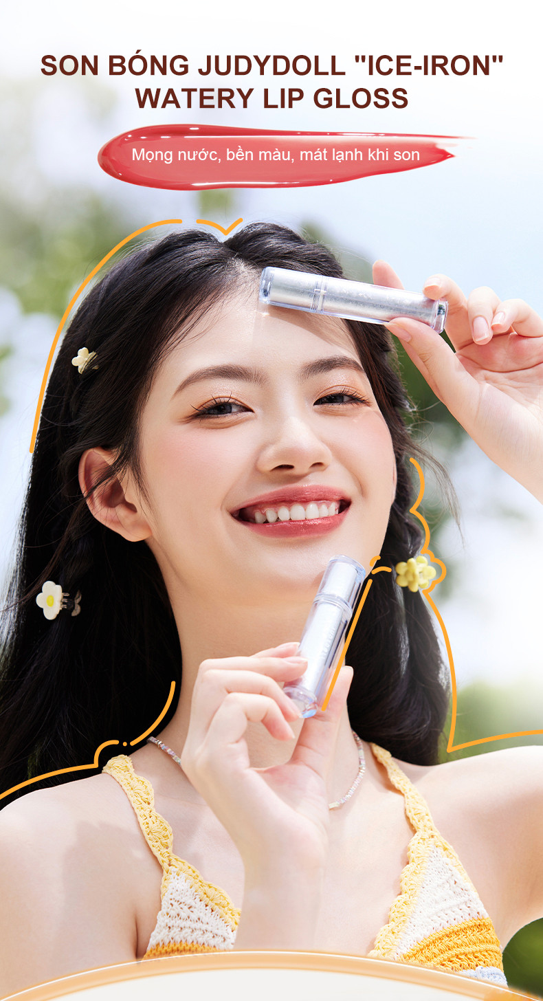 Mô tả Son Đầu Sắt JUDYDOLL 2.4g Căng Bóng Dưỡng Ẩm Lâu Trôi Bền Màu Tự Nhiên Không Lộ Vân Môi Không Bết Dính - 1