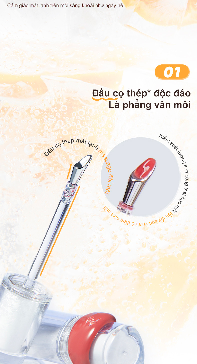 Mô tả Son Đầu Sắt JUDYDOLL 2.4g Căng Bóng Dưỡng Ẩm Lâu Trôi Bền Màu Tự Nhiên Không Lộ Vân Môi Không Bết Dính - 3