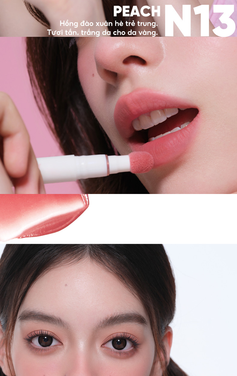 Mô tả Son Kem Lì JUDYDOLL 1.8g Đầu Bông Dặm Kem Mịn Màu Sắc Tươi Tắn Son Vặn Bền Màu Che Phủ Vân Môi Nổi Bật - 6