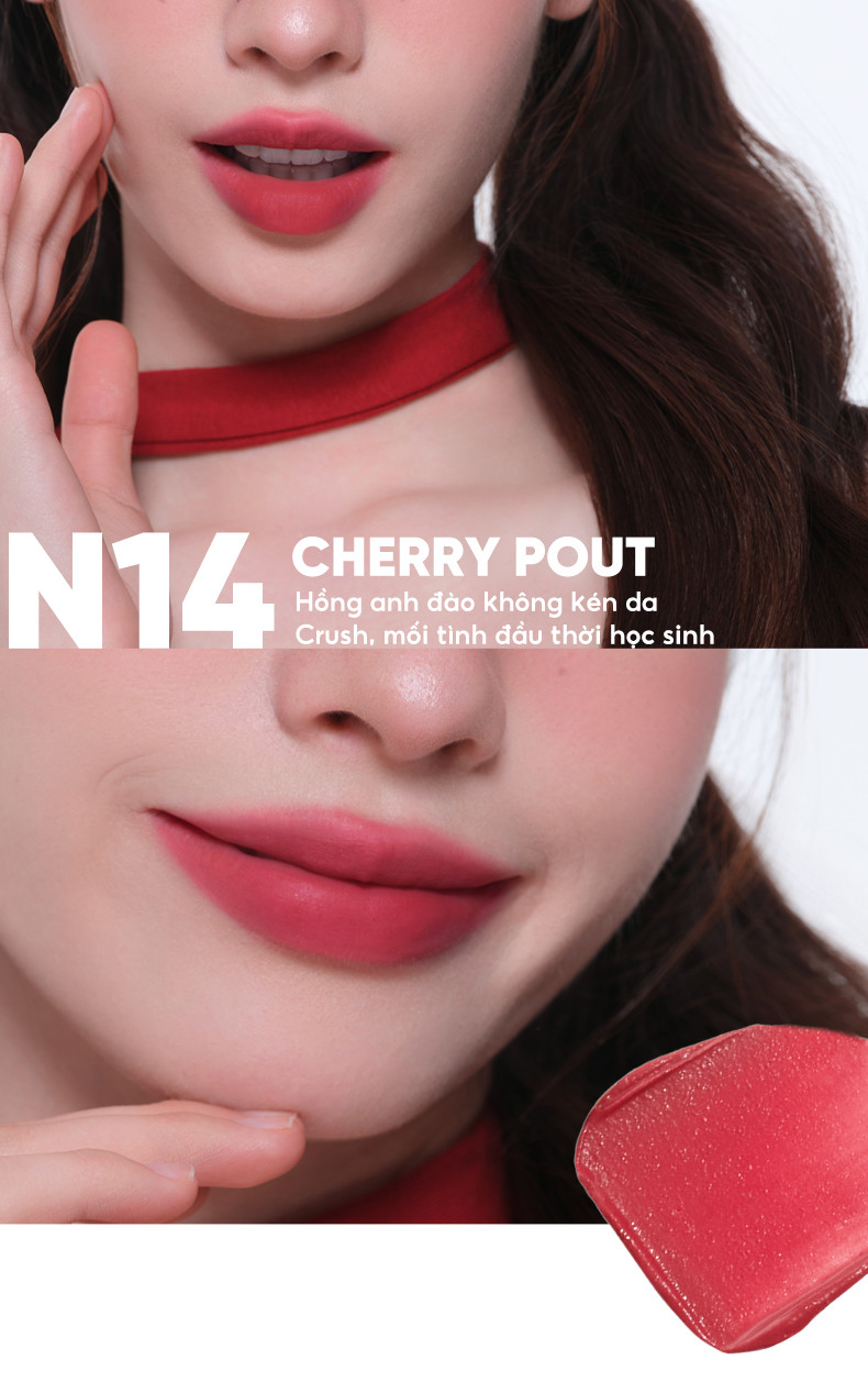 Mô tả Son Kem Lì JUDYDOLL 1.8g Đầu Bông Dặm Kem Mịn Màu Sắc Tươi Tắn Son Vặn Bền Màu Che Phủ Vân Môi Nổi Bật - 7