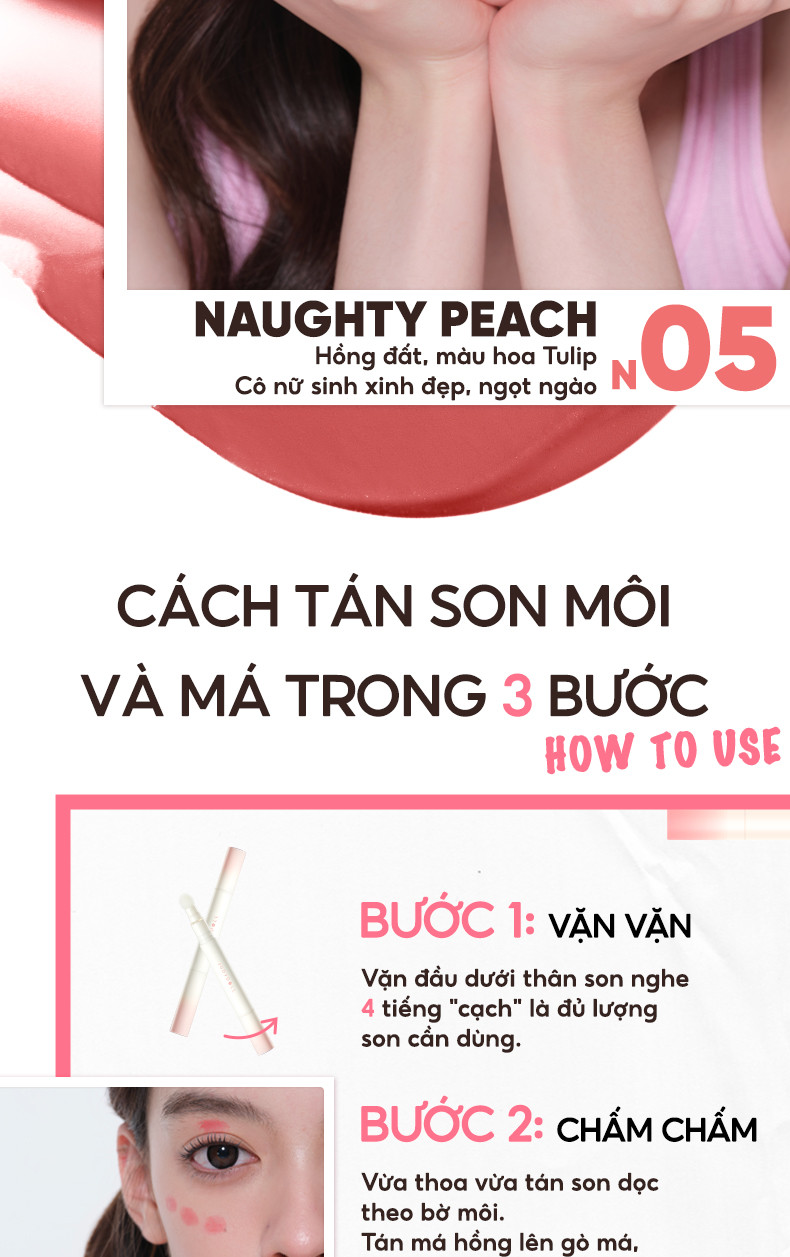 Mô tả Son Kem Lì JUDYDOLL 1.8g Đầu Bông Dặm Kem Mịn Màu Sắc Tươi Tắn Son Vặn Bền Màu Che Phủ Vân Môi Nổi Bật - 11