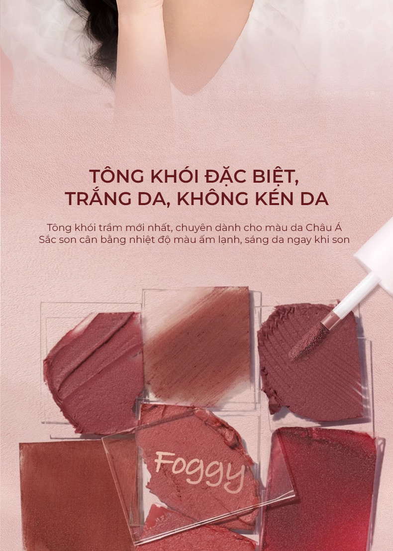 Mô tả Son Kem Bùn JUDYDOLL 3.3g Chất Son Mềm Mịn Như Nhung Che Vân Môi Giảm Thân Môi Lâu Trôi Tôn Da Giữ Ẩm Lâu Bông Mềm - 2