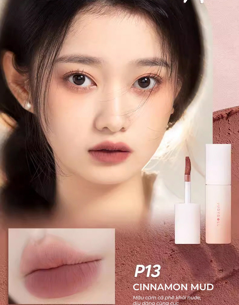 Mô tả Son Kem Bùn JUDYDOLL 3.3g Chất Son Mềm Mịn Như Nhung Che Vân Môi Giảm Thân Môi Lâu Trôi Tôn Da Giữ Ẩm Lâu Bông Mềm - 5
