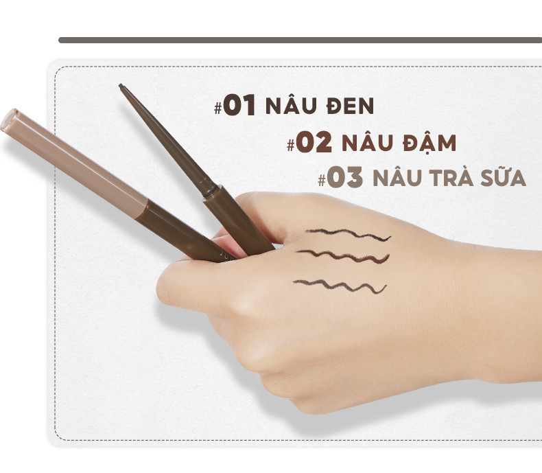 Mô tả Chì kẻ mắt JUDYDOLL 0.06g Dạng Gel Siêu Mảnh Lâu Trôi Mềm Mịn Chống Thấm Nước Không Nhòe Màu Bút Chì Mảnh Mai - 11