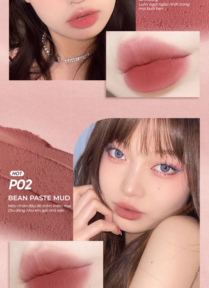 Mô tả Son Kem Bùn JUDYDOLL 3.3g Chất Son Mềm Mịn Như Nhung Che Vân Môi Giảm Thân Môi Lâu Trôi Tôn Da Giữ Ẩm Lâu Bông Mềm - 10