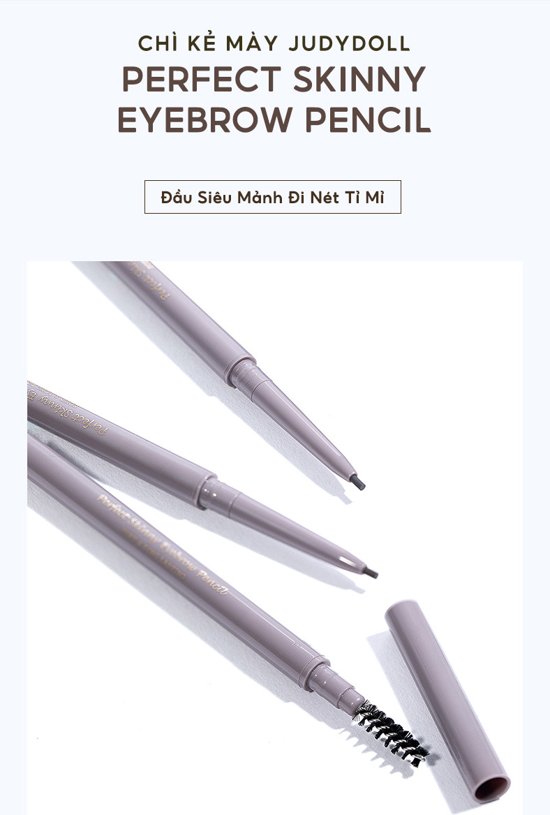 Mô tả Chì Kẻ Chân Mày JUDYDOLL 10g Siêu Mảnh Phẩy Sợi Sắc Nét Chống Thấm Nước Lâu Trôi Cho Người Mới Tập Trang Điểm & Makeup Chuyên Nghiệp - 1