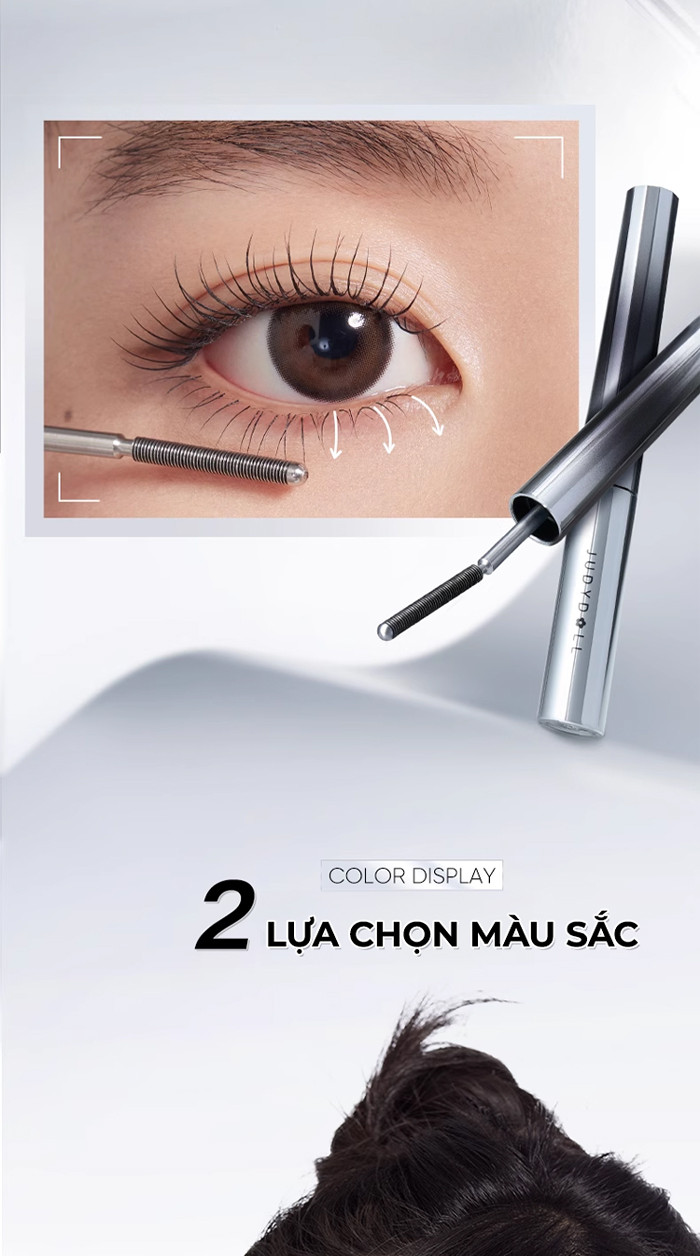 Mô tả Mascara Chuốt Mi JUDYDOLL Dày Dài Siêu Cong Lâu Trôi Chống Thấm Nước Suốt 24h Curling Iron Mascara - 9