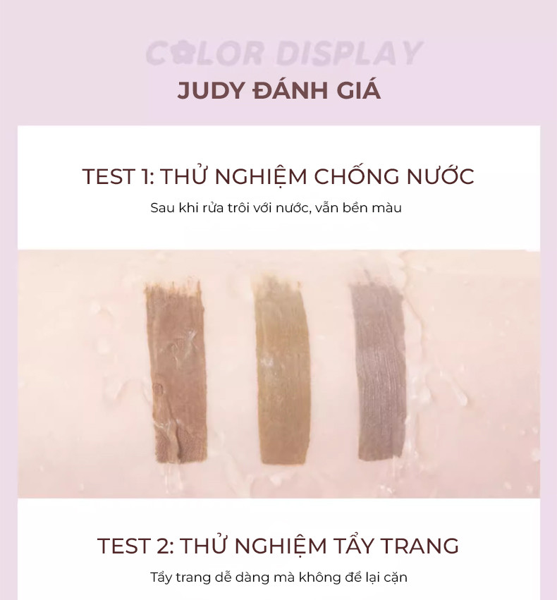 Mô tả Mascara Chân Mày JUDYDOLL 2.5g Chuốt Mày Tự Nhiên Sắc Nét Bền Màu Lâu Trôi Chống Thấm Nước Suốt 24h Cho Người Mới Tập Trang Điểm & Makeup Chuyên Nghiệp - 5