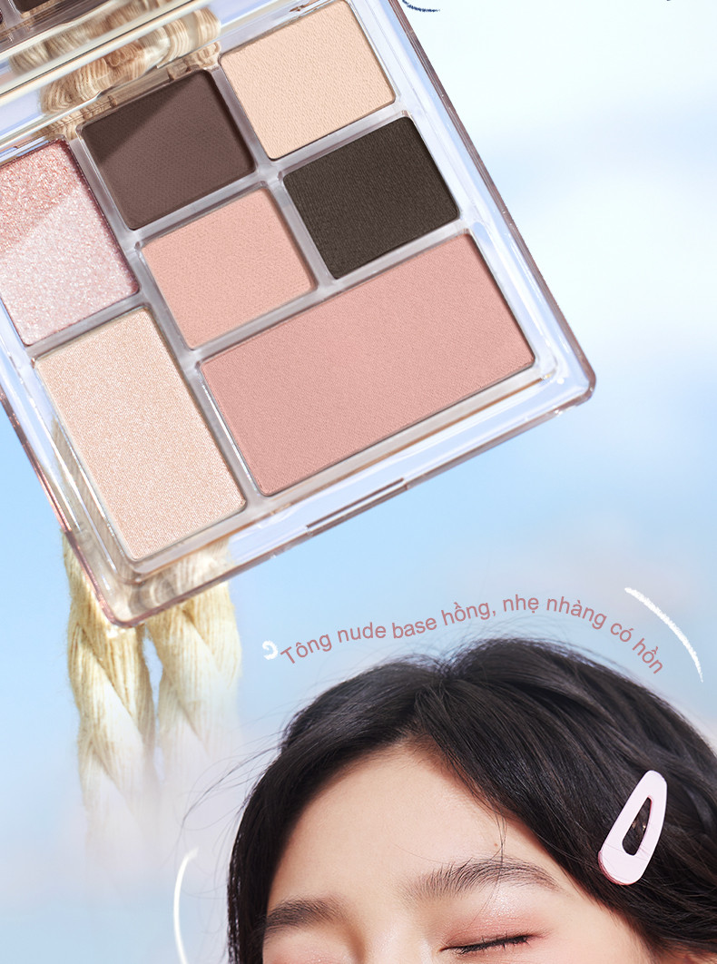 Mô tả Phấn Mắt 7 Màu JUDYDOLL 8.5g Đa Năng Hiệu Ứng Nhũ Siêu Lấp Lánh Mịn Lì Dễ Tán Bền Màu Lên Màu Chuẩn - 10