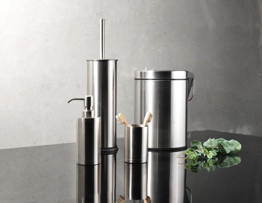 Mô tả Bình xịt xà phòng | JYSK Medle | Polypropylene/inox | màu kim loại | DK6xC17cm - 1