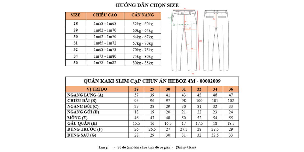 Mô tả Quần kaki slim cạp chun ẩn Heboz 4M, quần dài nam chất vải co giãn - 00002009 - 1