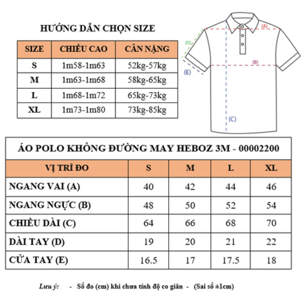 Mô tả Áo polo nam không đường may HEBOZ 3M thanh lịch chất vải thoáng khí cao cấp - 00002200 - 1