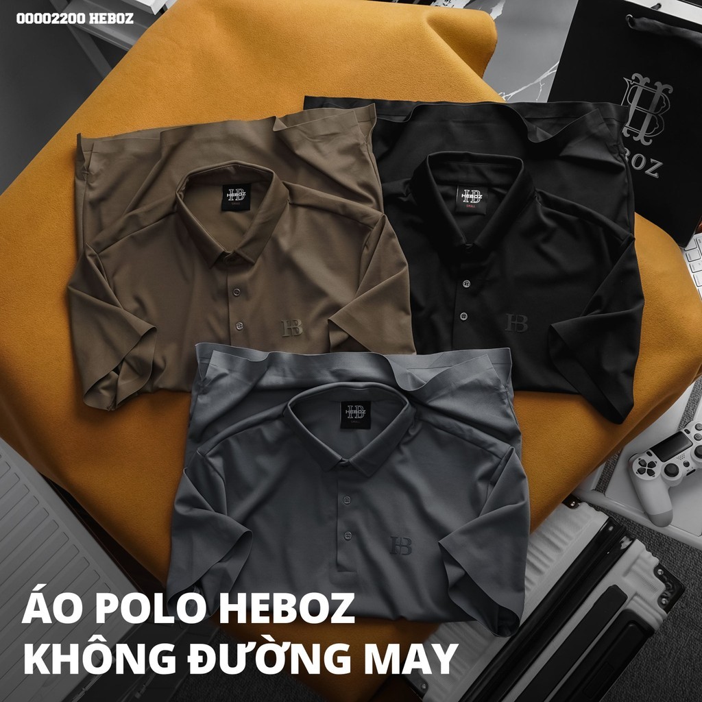 Mô tả Áo polo nam không đường may HEBOZ 3M thanh lịch chất vải thoáng khí cao cấp - 00002200 - 2