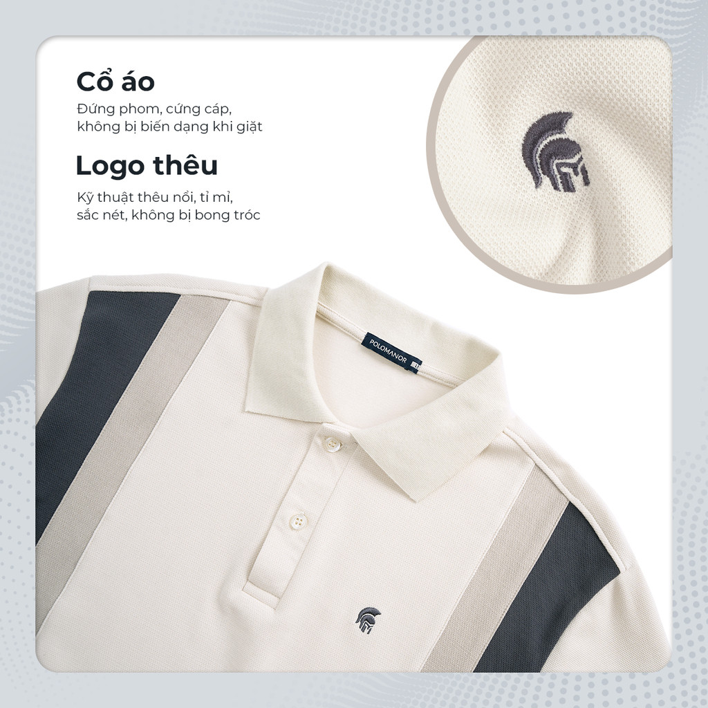 Mô tả Áo polo nam cao cấp RODRI, BST 2025, vải cá sấu cotton interlock, thanh lịch, sang trọng - POLOMANOR - 3