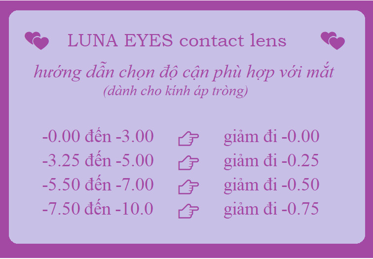 Mô tả Kính áp tròng LUNA EYES 166 Black size to - lens 1 ngày - 2