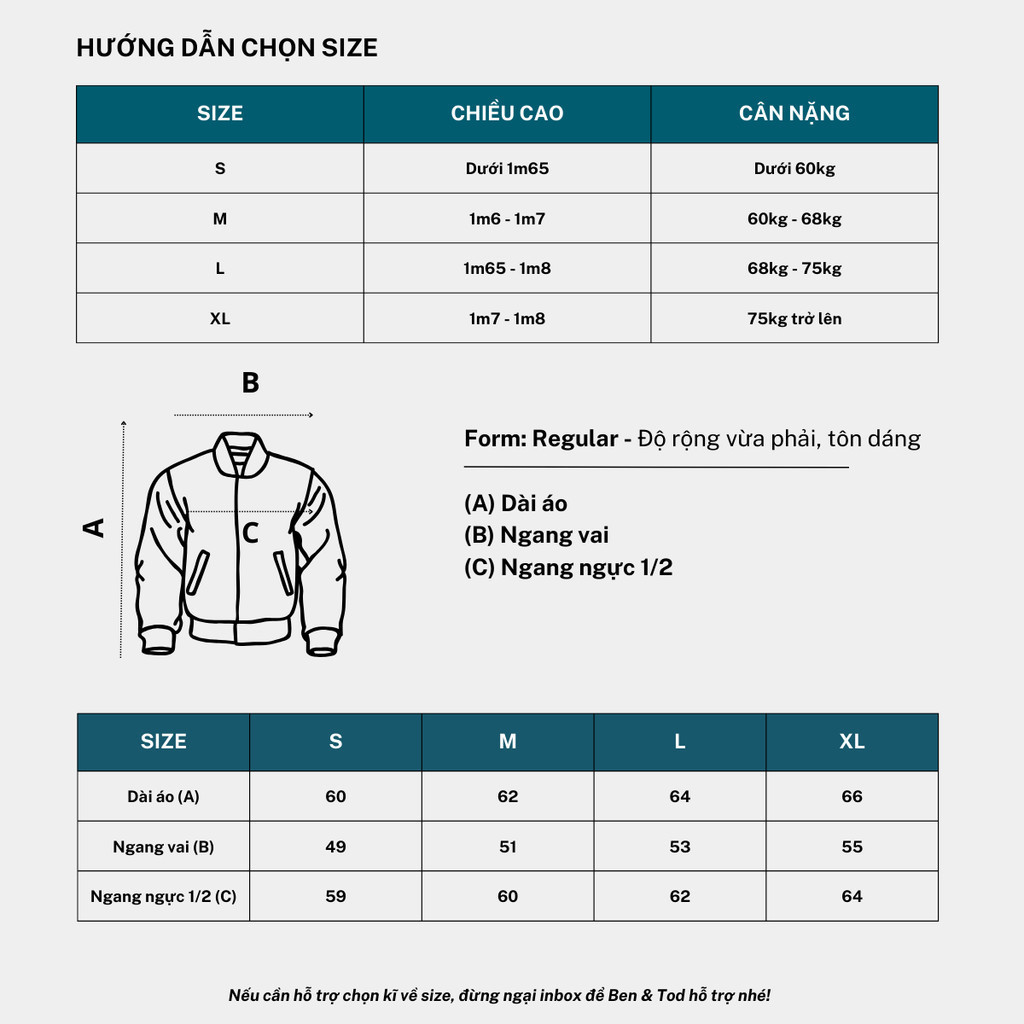 Mô tả Áo Khoác Form REGULAR R1111BD443 BEN & TOD cotton thun thông thoáng thấm hút tốt - 4