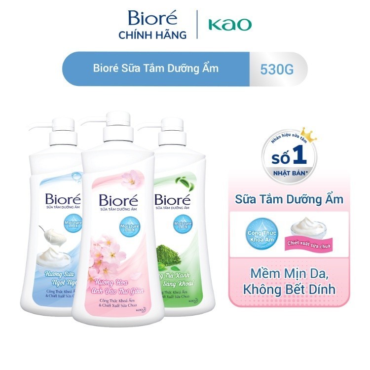 Mô tả Sữa Tắm Biore Dưỡng Ẩm Đủ Hương 530g - 1