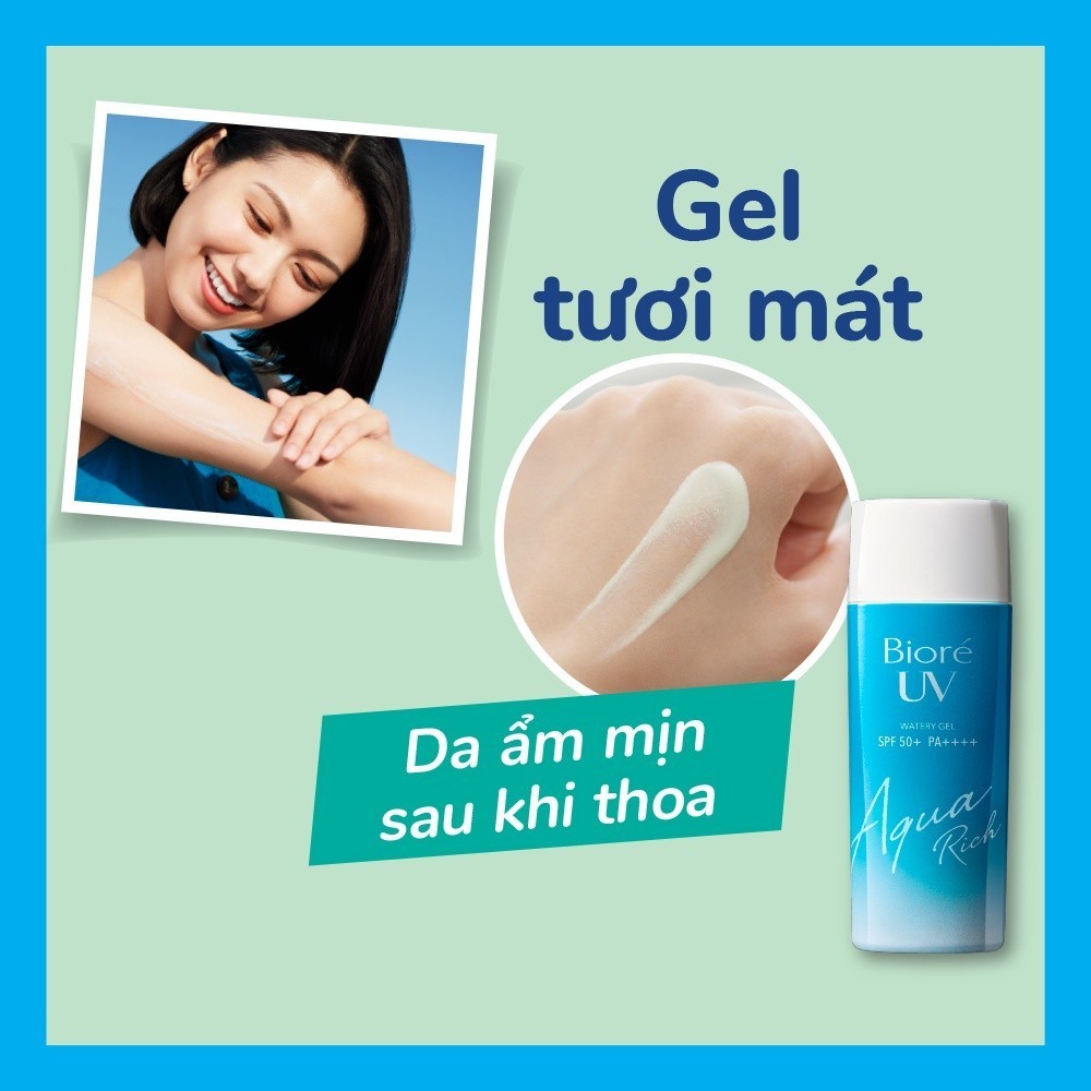 Mô tả Gel Chống Nắng Màng Nước Dưỡng Ẩm Biore UV Aqua Rich Watery Gel SPF50+/PA++++ 90ml - 4