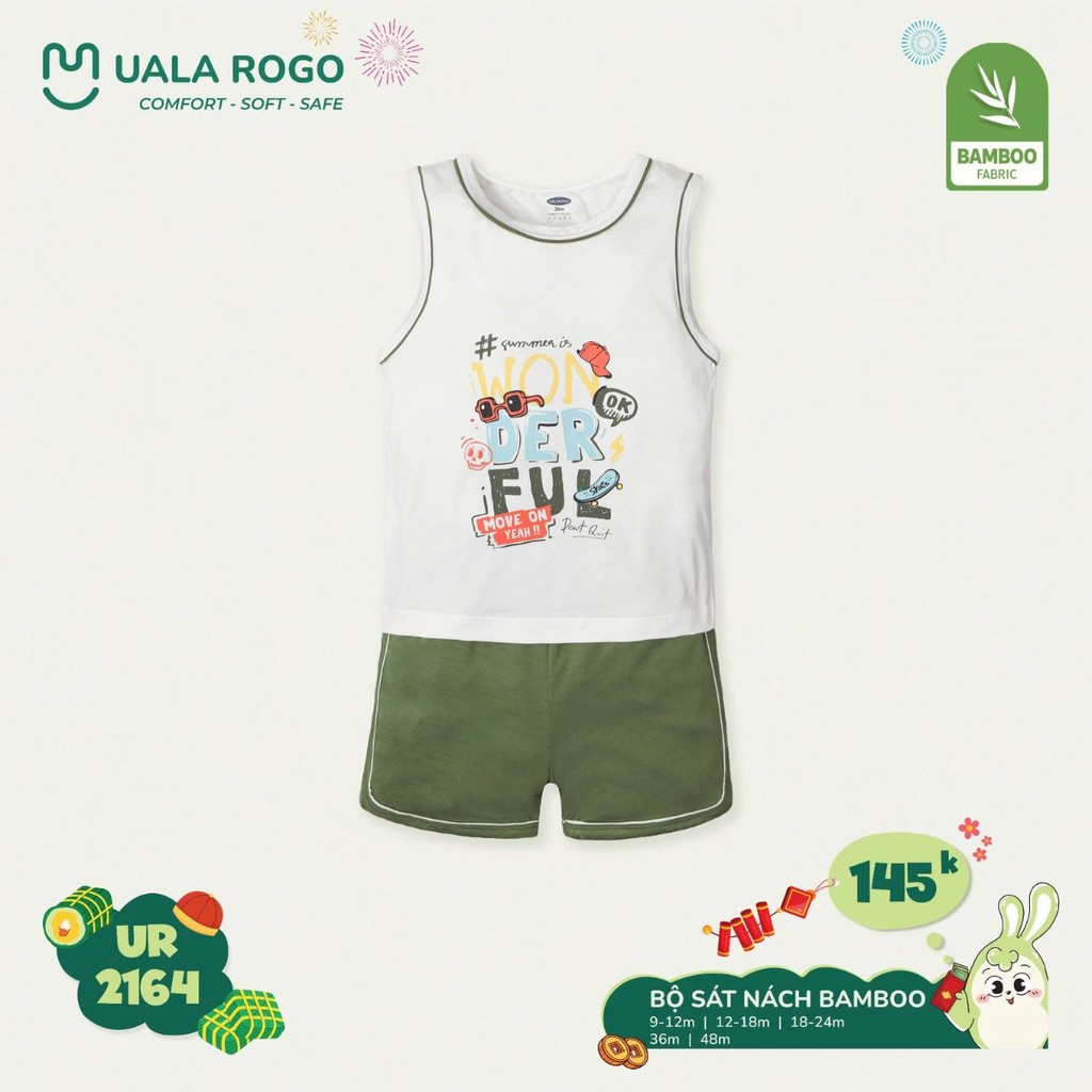 Quần áo trẻ em Ualarogo vải tre
