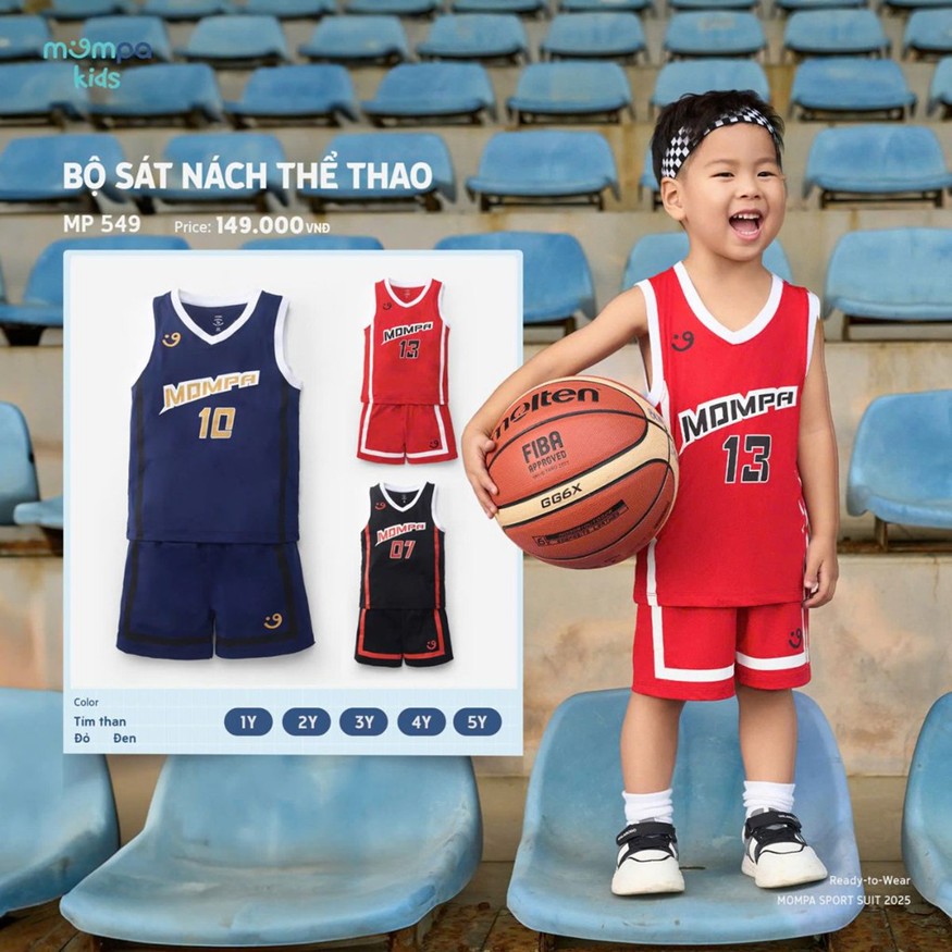 Bộ thể thao bé trai Mompa 549